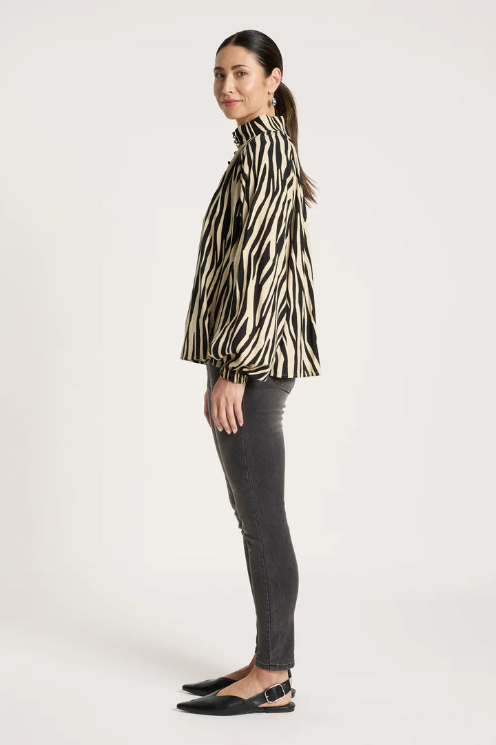 Bajau Button Shirt - Savanna
