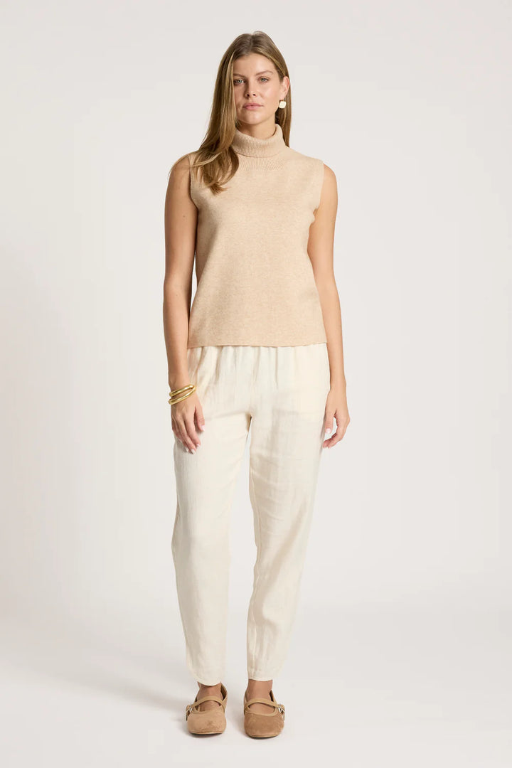 Zala Knit Vest - Bisque