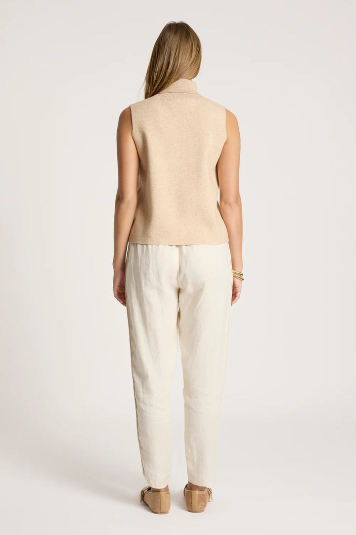 Zala Knit Vest - Bisque