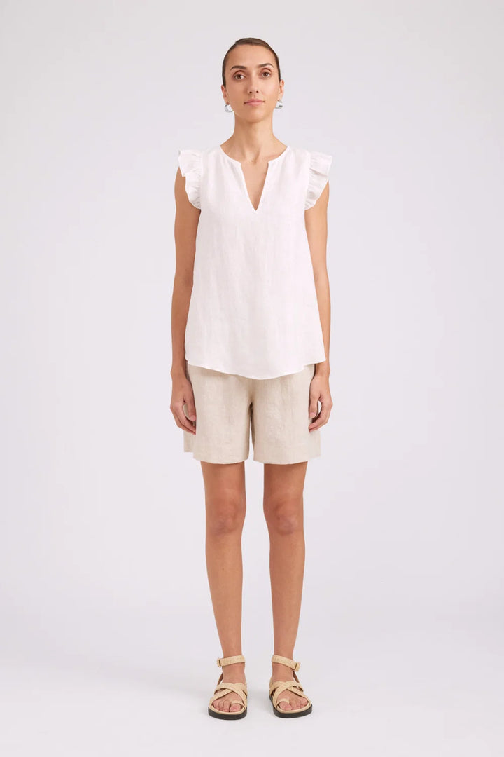 Studio Frill Tank- White