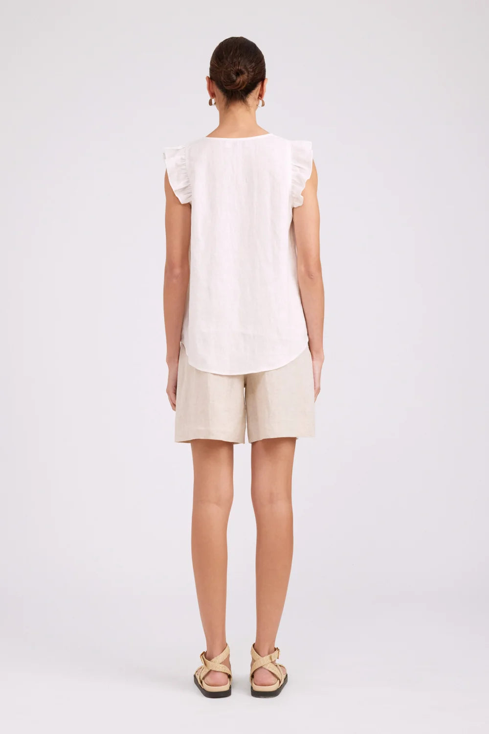 Studio Frill Tank- White