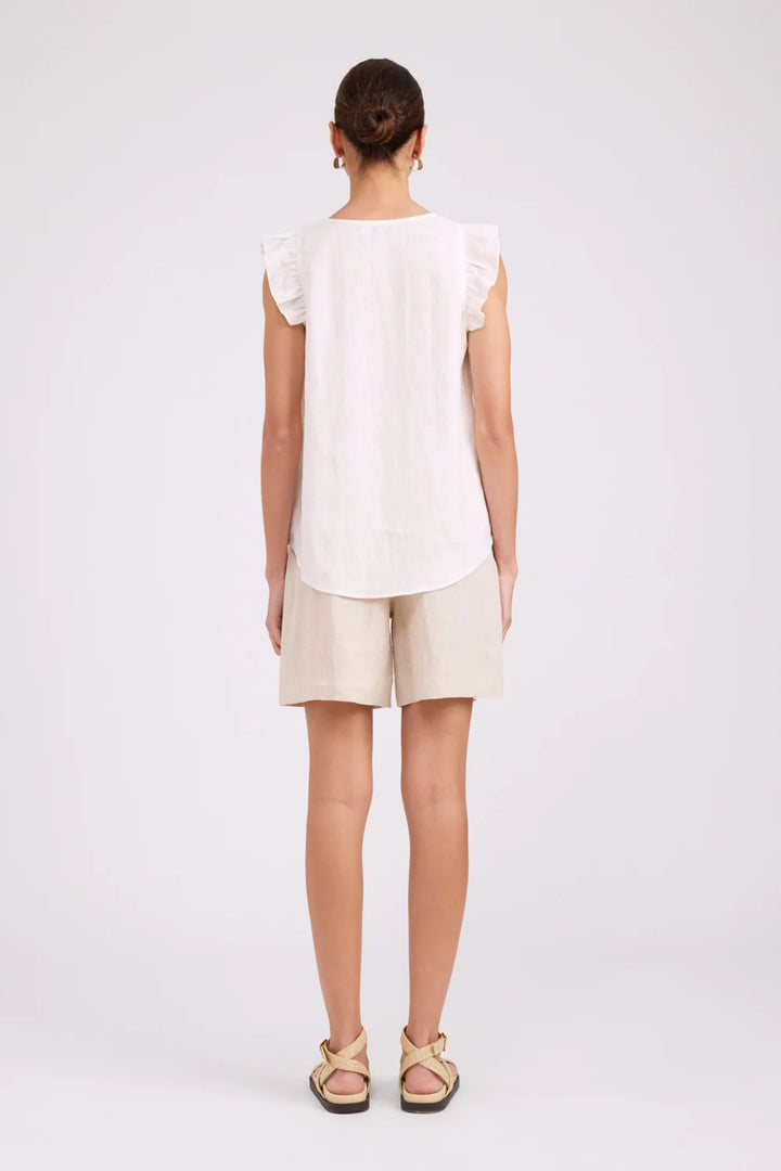 Studio Frill Tank- White