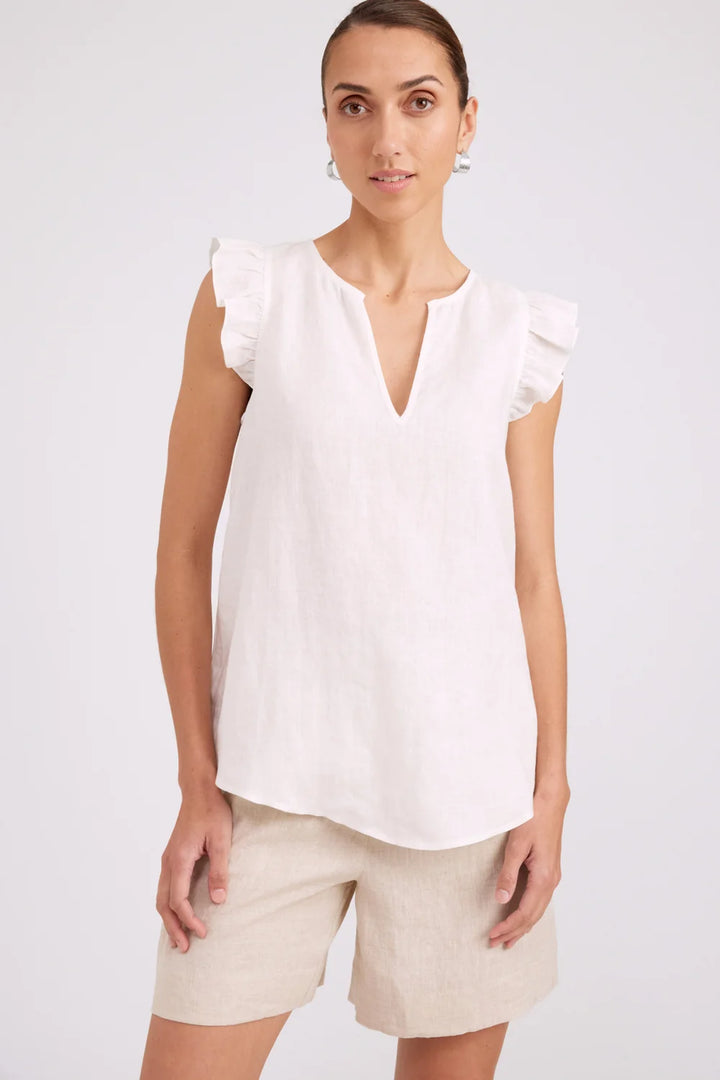 Studio Frill Tank- White