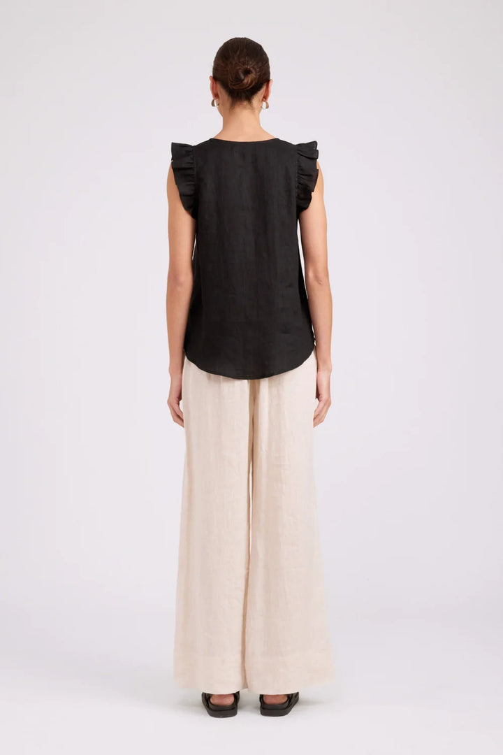 Studio Frill Tank - Black