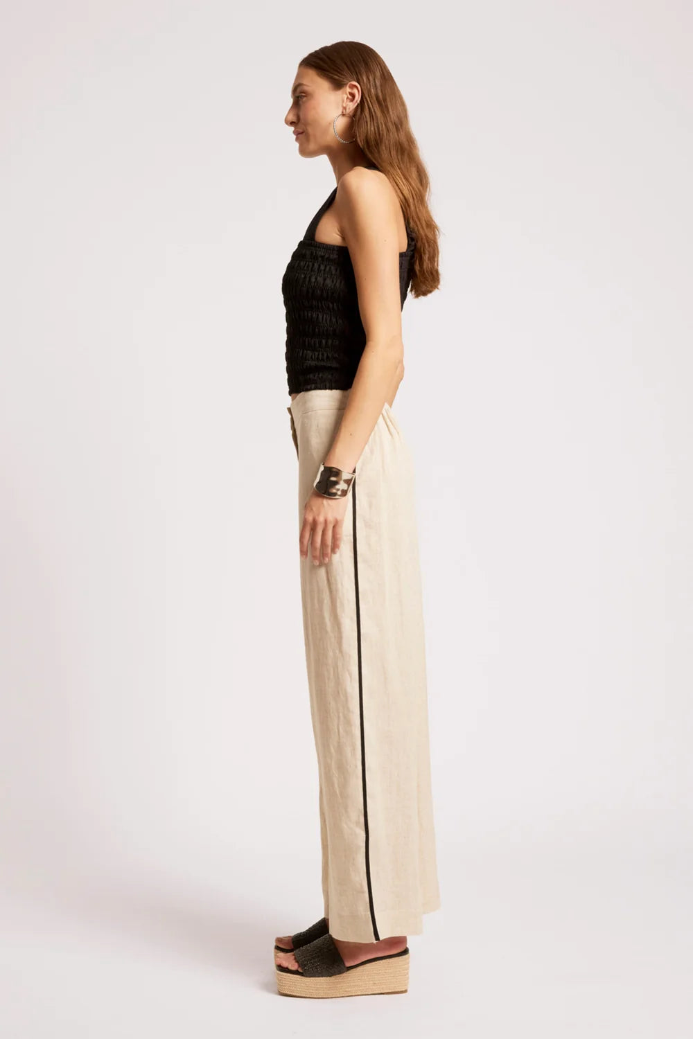 Maris Splice Pant- Tusk / Black