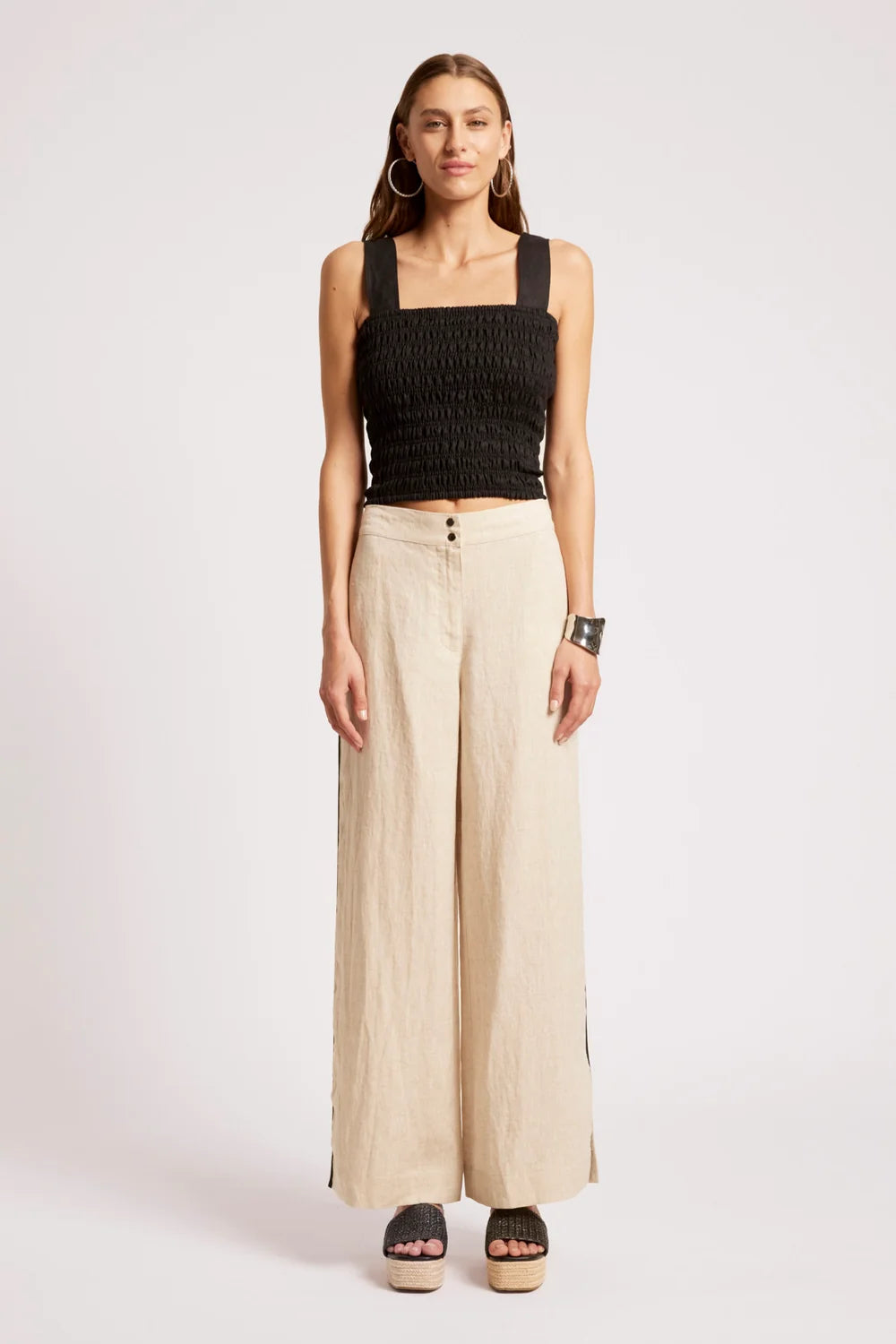 Maris Splice Pant- Tusk / Black