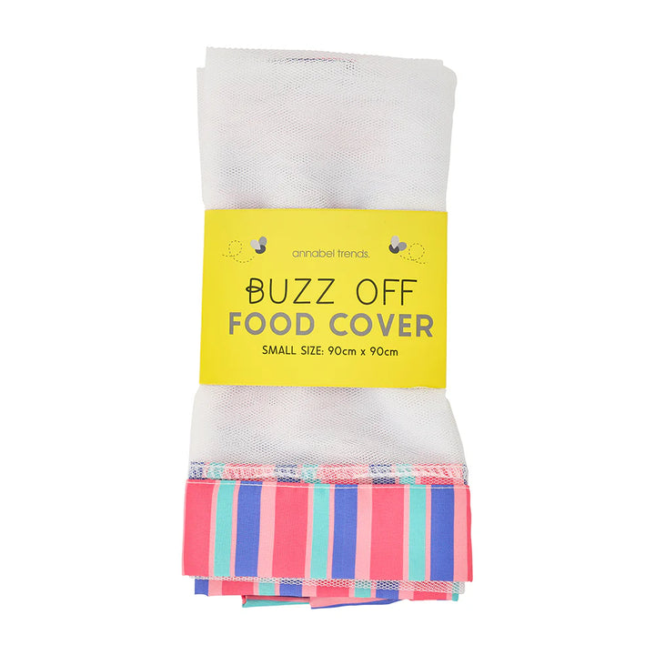 Buzz Off Food Cover - Holiday Stripe - Small