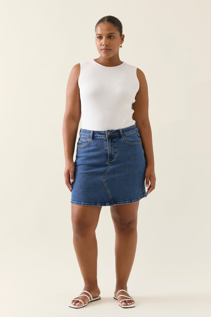 Margot Denim Skirt - Denim