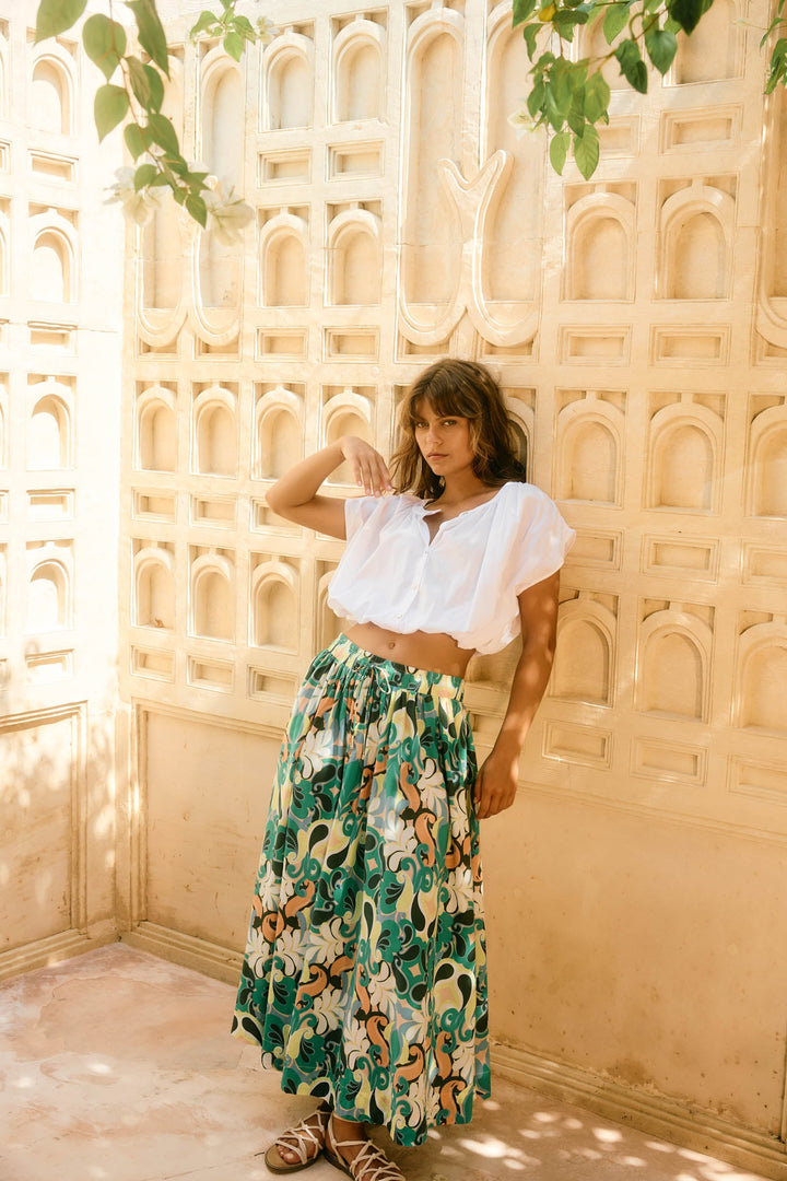 Aurora Reversible Crop Top -Lotus