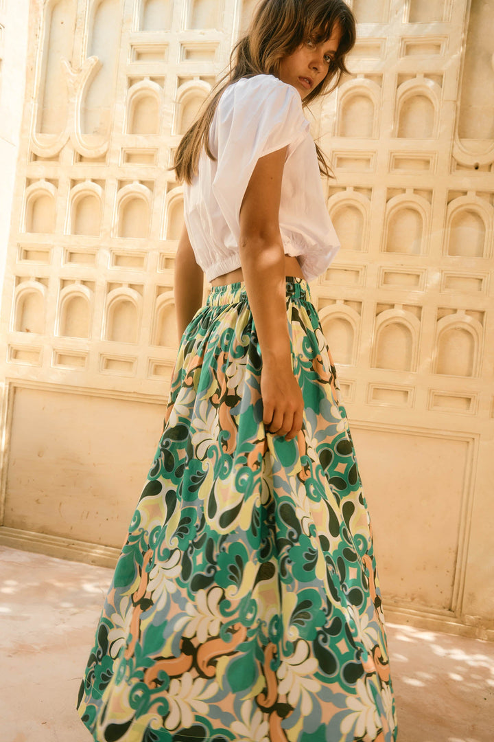 Aurora Reversible Crop Top -Lotus