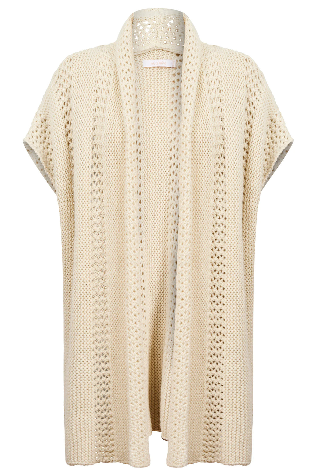 Luna Relaxed Knit Vest - Ivory