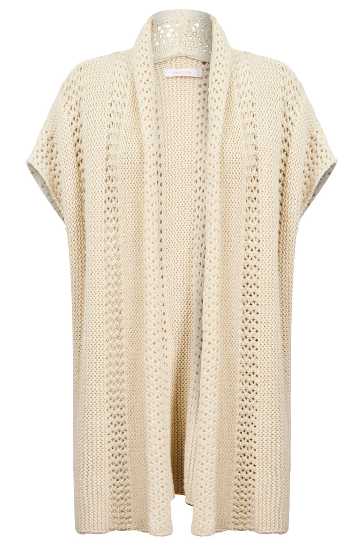 Luna Relaxed Knit Vest - Ivory