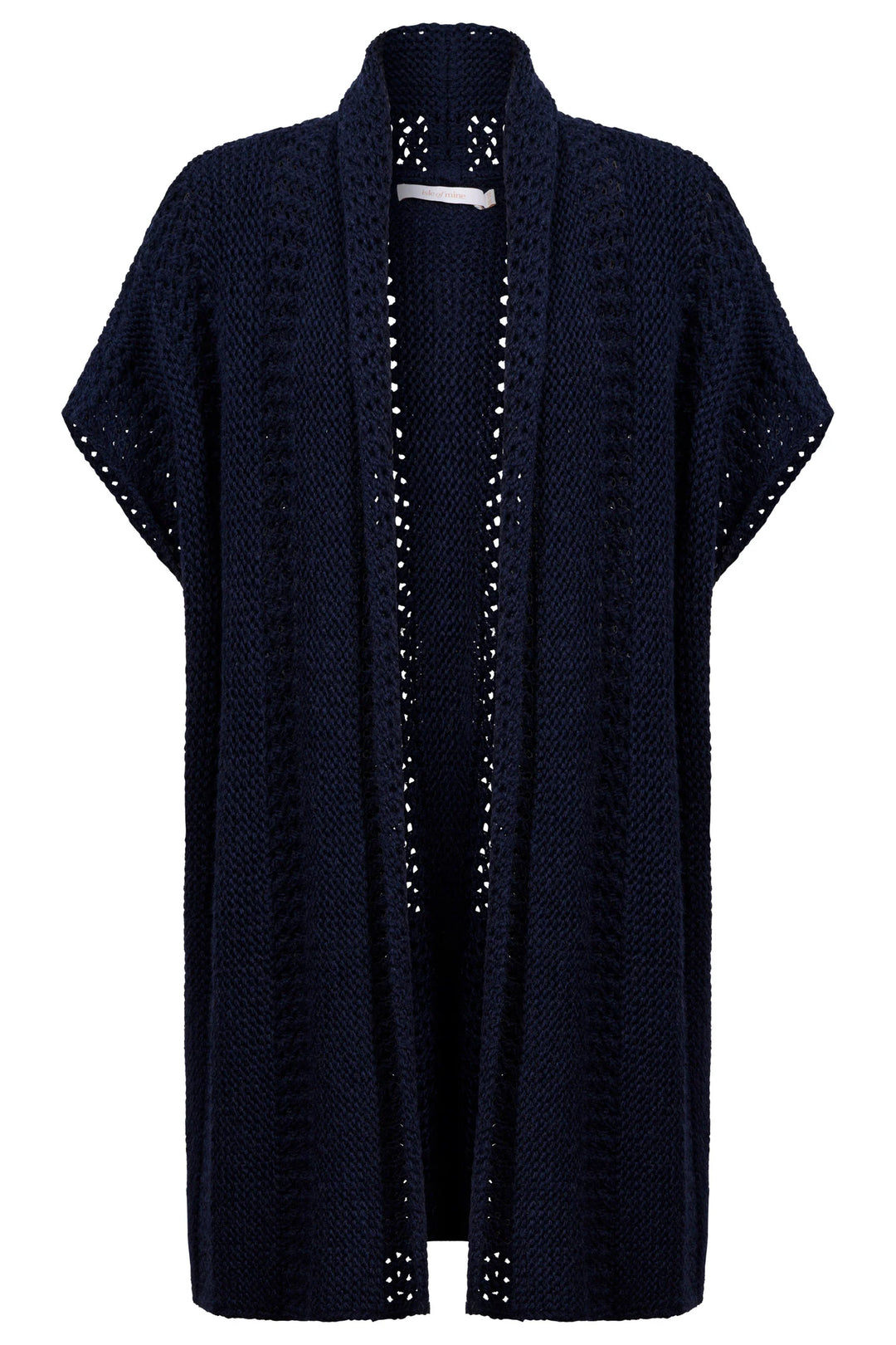Luna Relaxed Knit Vest - One Size - Navy