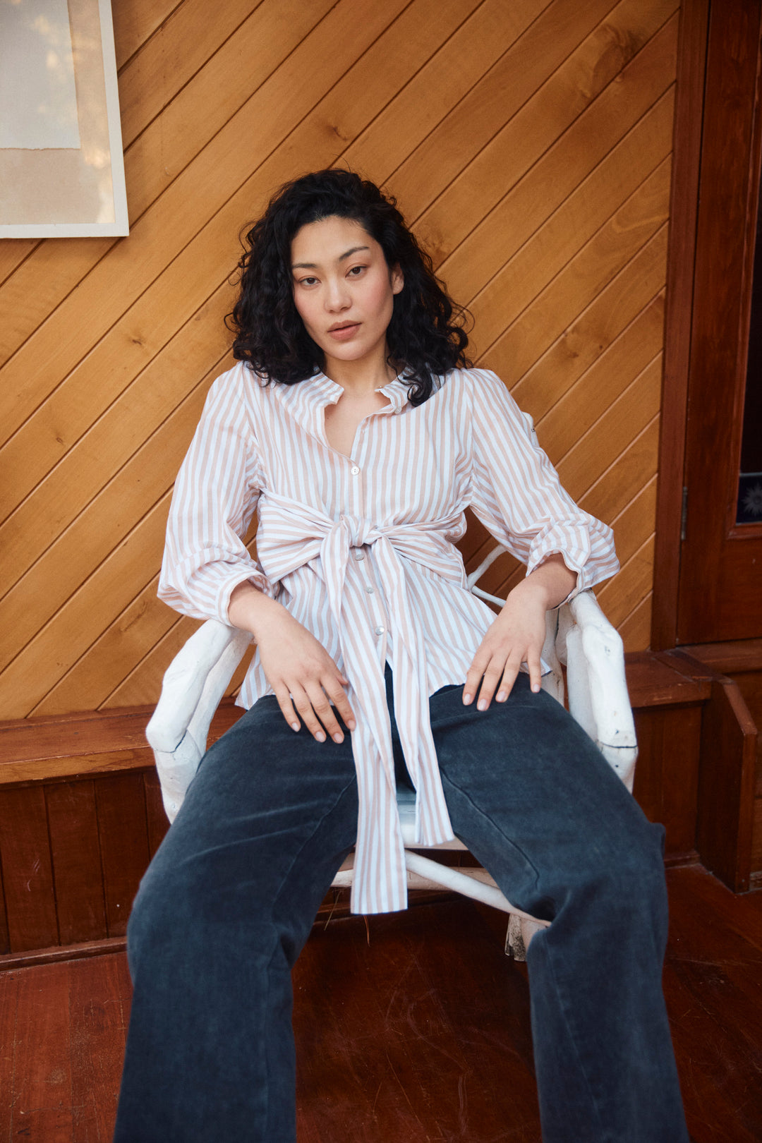 Quinn Wrap Shirt - Stone