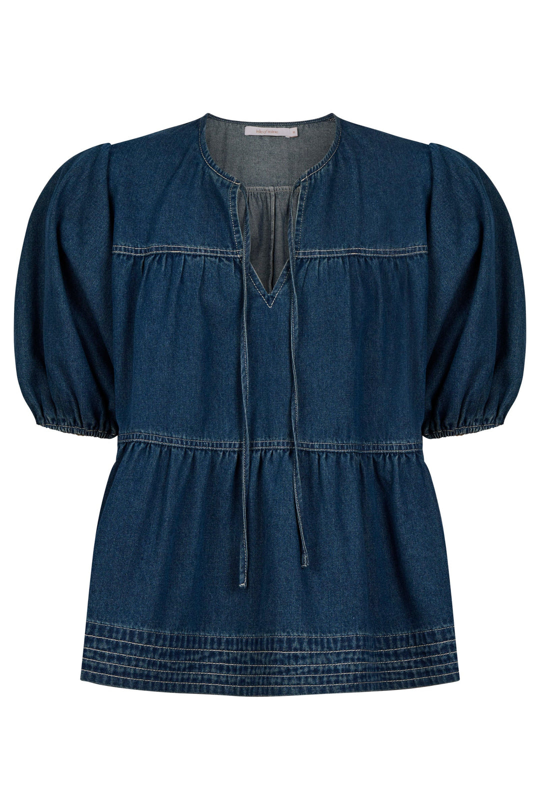 Preston Tie Top - Deep Blue