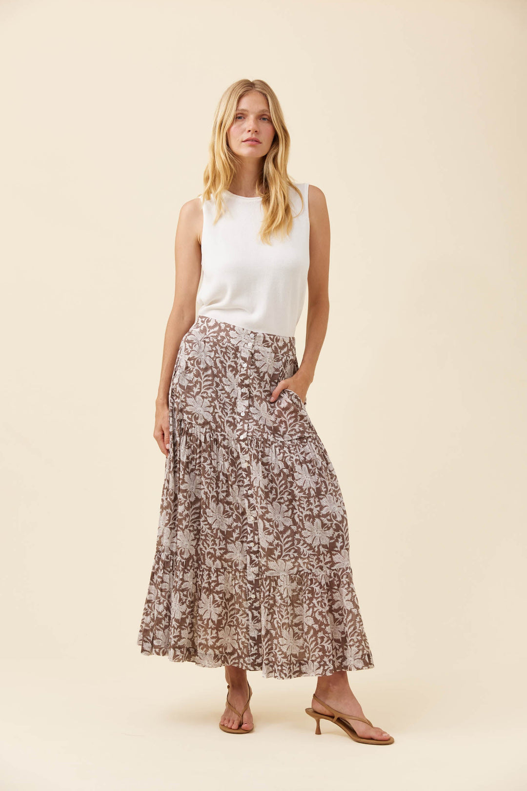 Wilma Skirt - Taupe