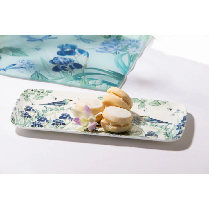 Iris Garden Rectangle Platter