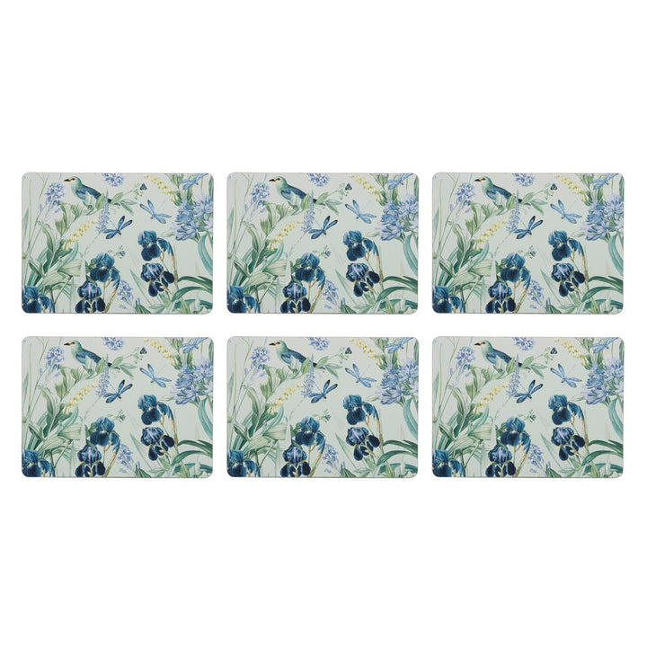 Iris Garden Mint 6pk Placemat