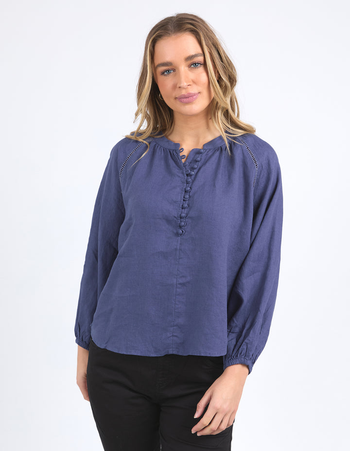 Foxwood Sardinia Blouse - Deep Blue