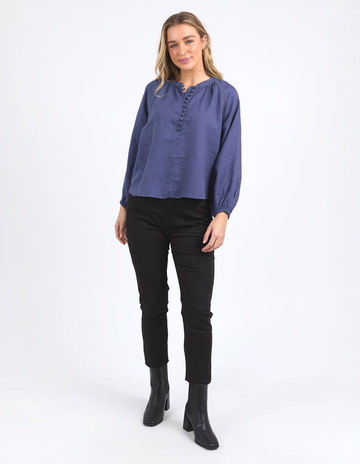 Foxwood Sardinia Blouse - Deep Blue