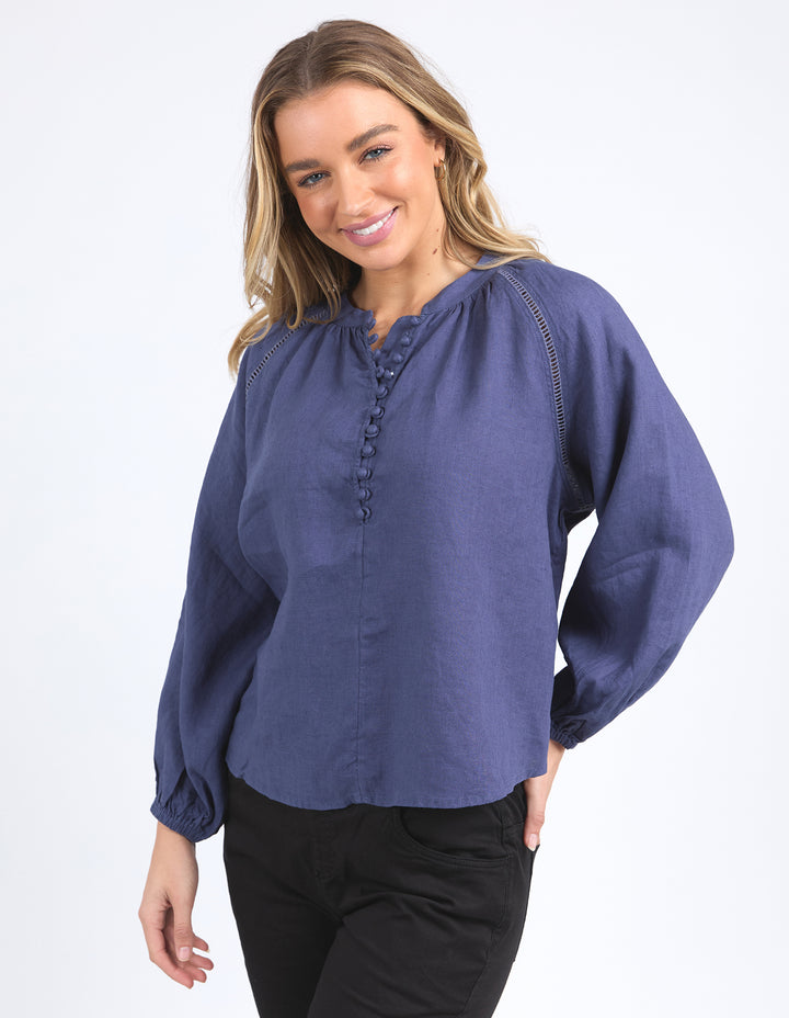 Foxwood Sardinia Blouse - Deep Blue