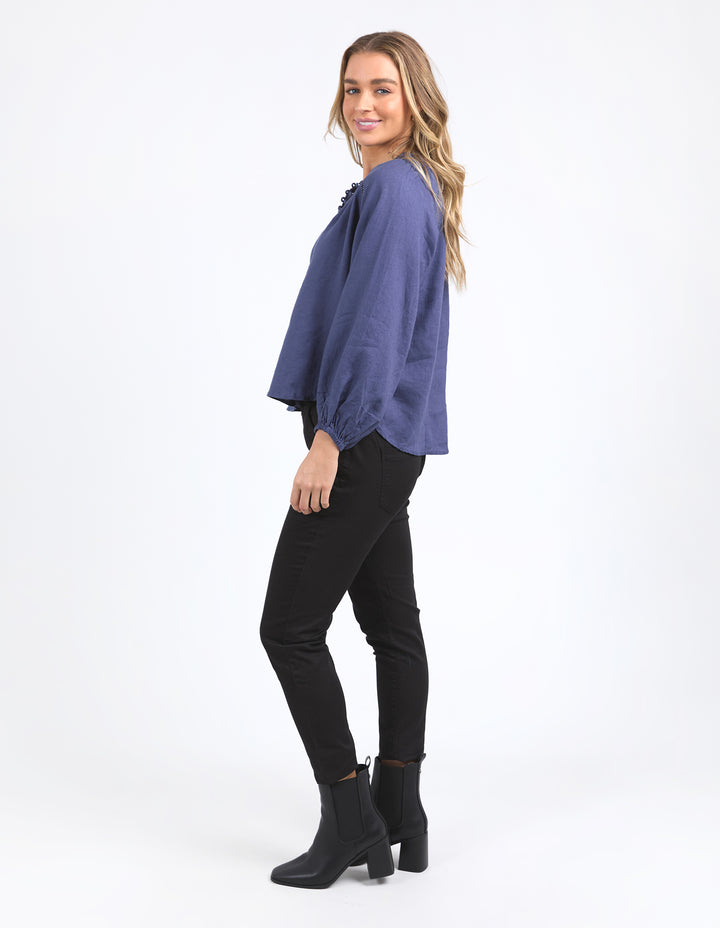 Foxwood Sardinia Blouse - Deep Blue