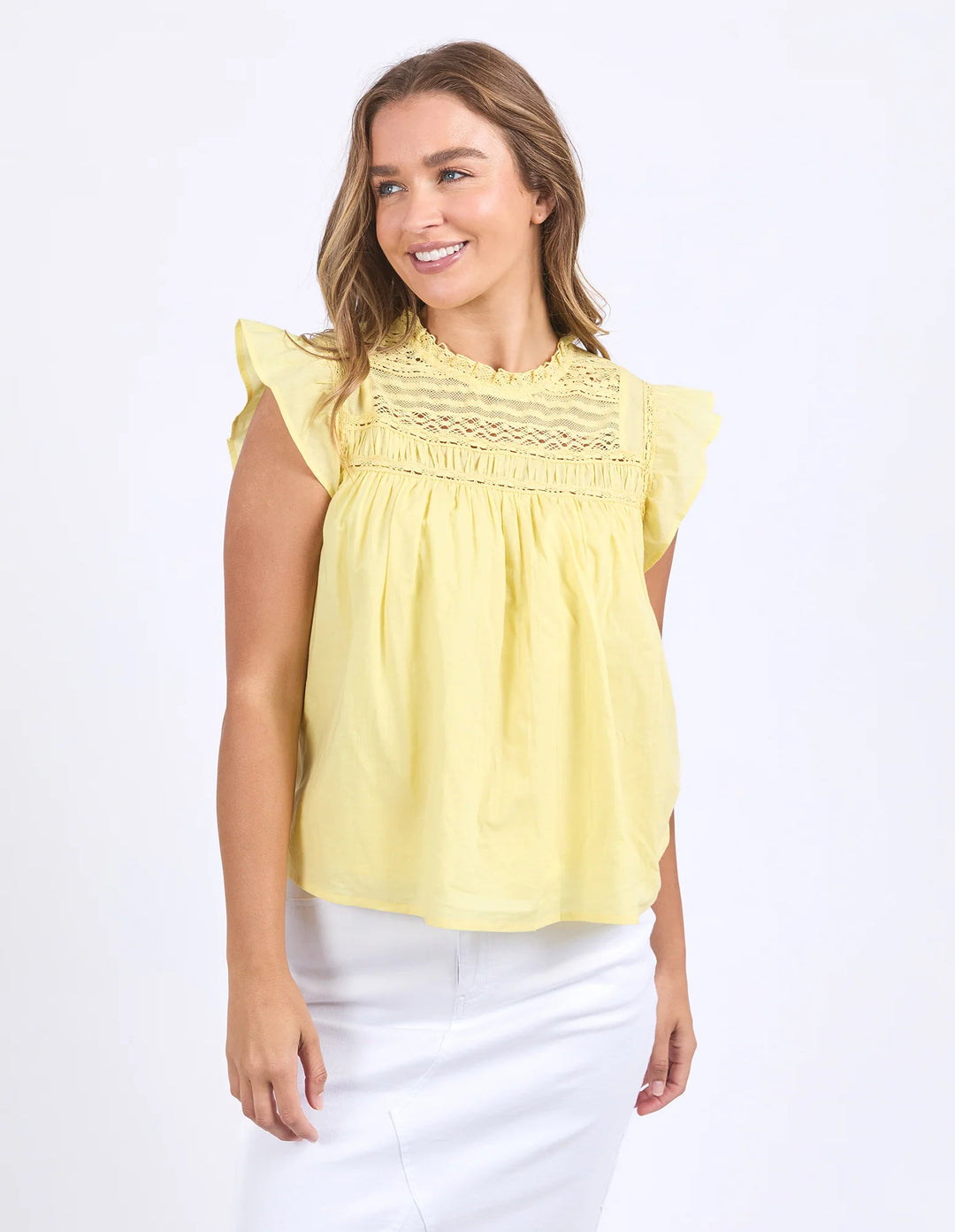 Foxwood Adelyn Top - Lemon