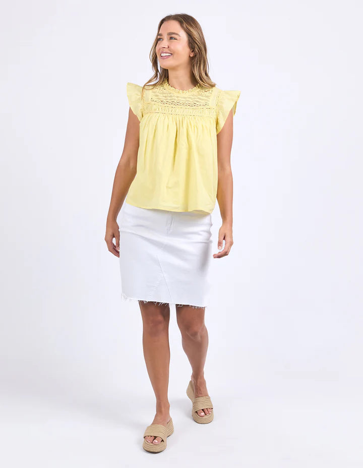 Foxwood Adelyn Top - Lemon