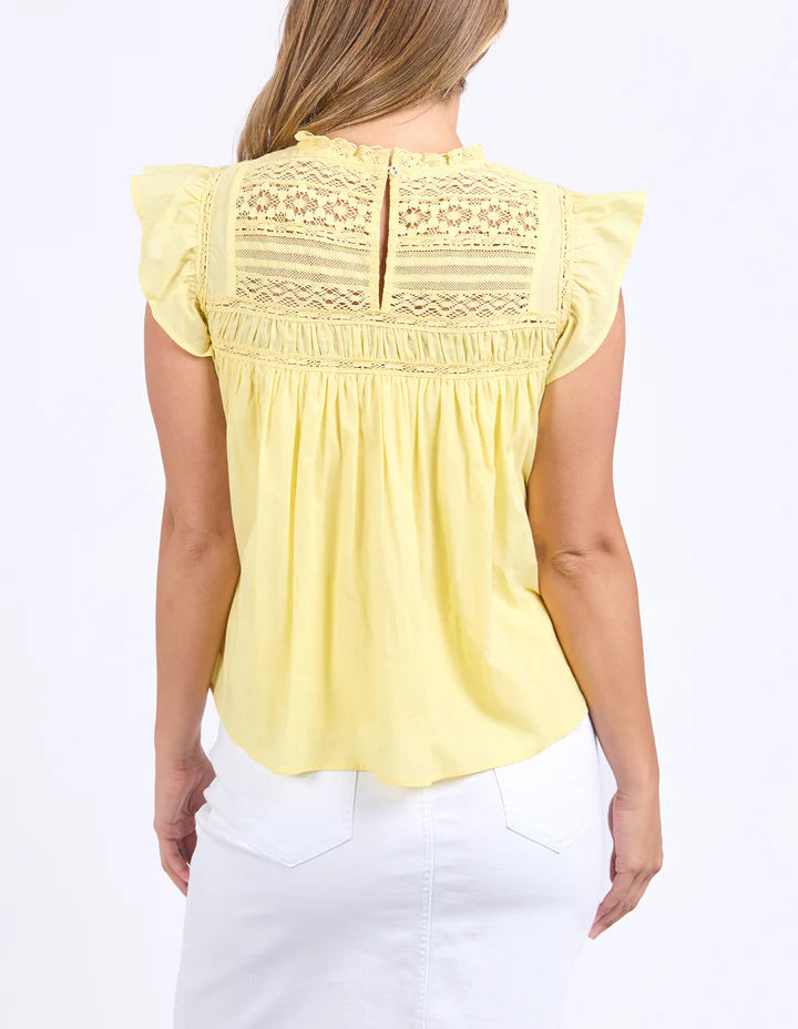 Foxwood Adelyn Top - Lemon