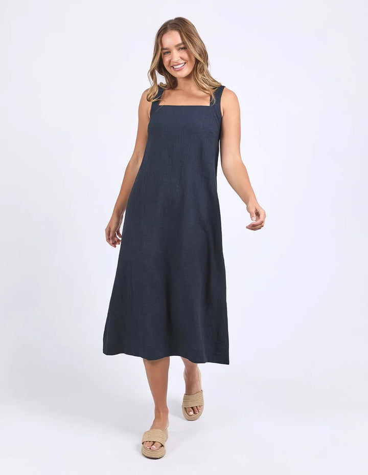 Lourdes Dress - Navy