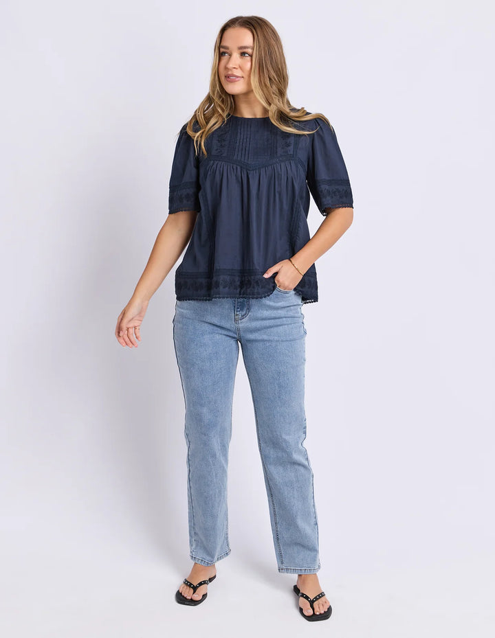 Foxwood Juna Top - Navy