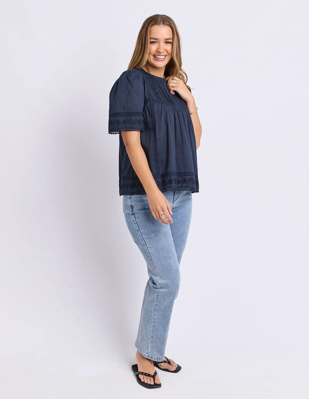 Foxwood Juna Top - Navy