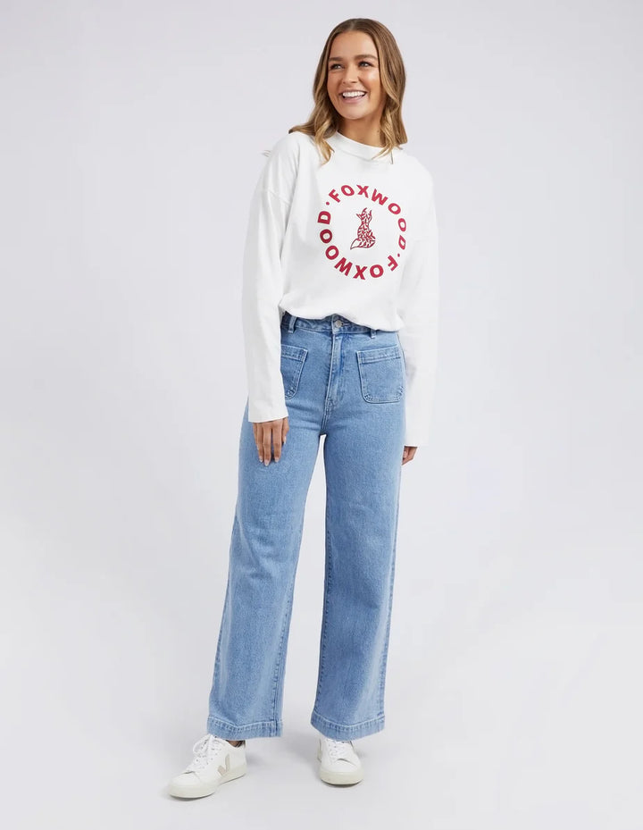 Sarah Wide Leg Jean - Light Blue