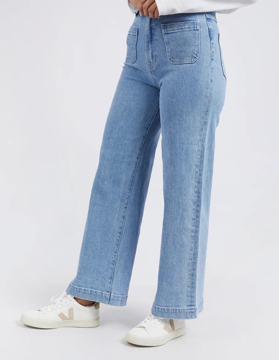 Sarah Wide Leg Jean - Light Blue