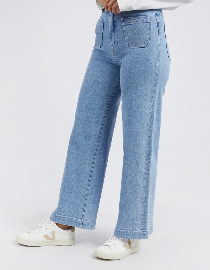 Sarah Wide Leg Jean - Light Blue