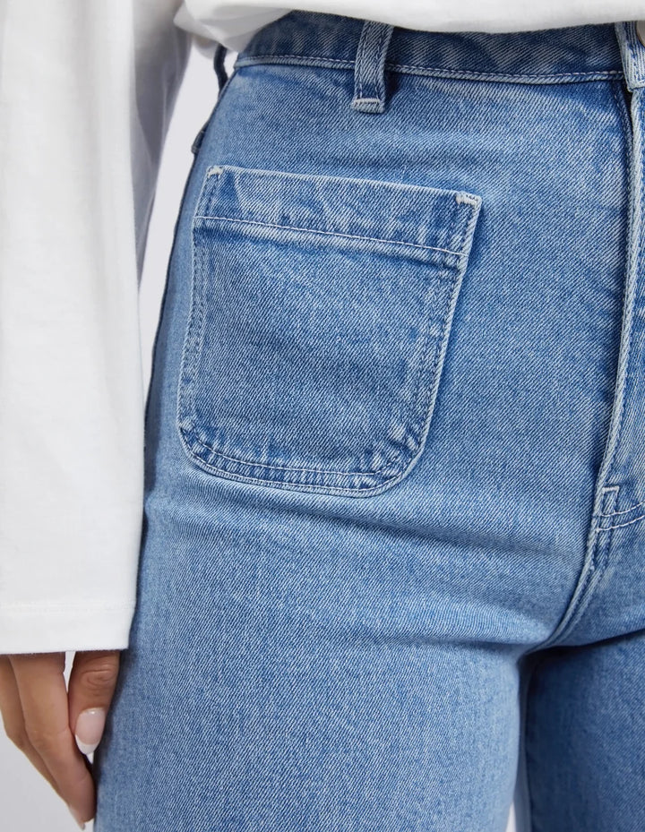 Sarah Wide Leg Jean - Light Blue