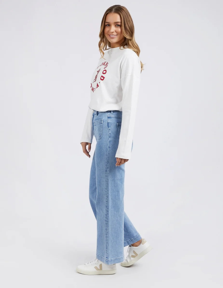 Sarah Wide Leg Jean - Light Blue
