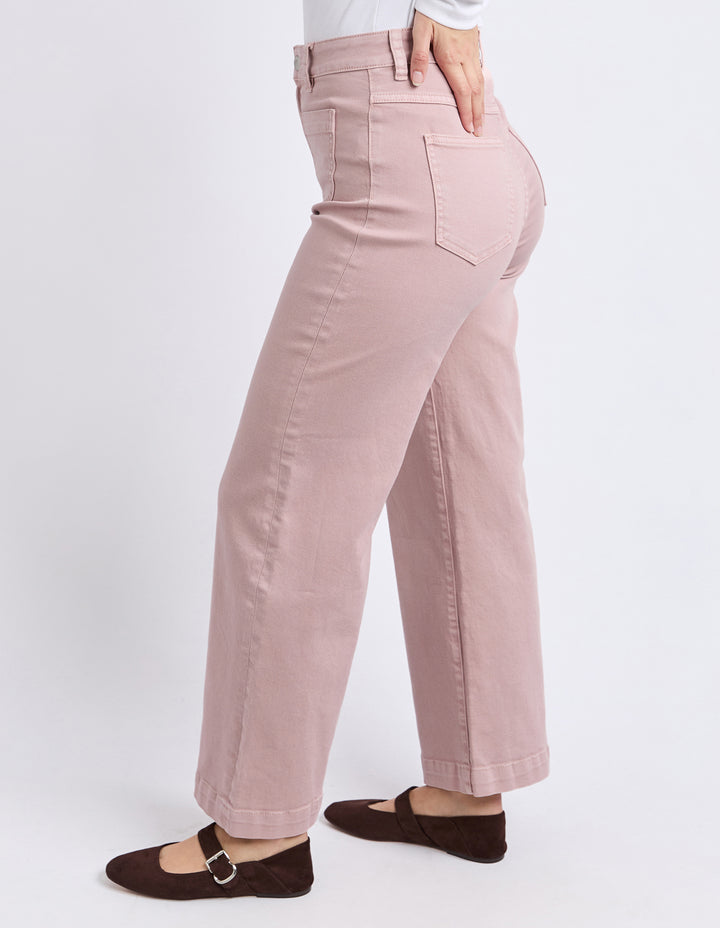 Foxwood Sarah Wide Leg Jean - Woodrose