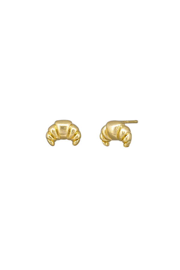 Gold Le Croissant Studs
