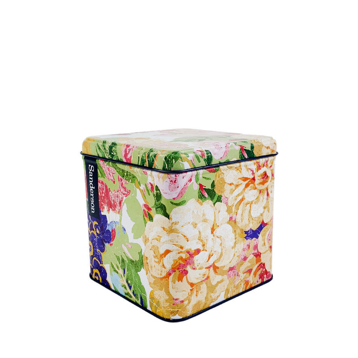 Sanderson Rose & Peony Square Cannister Tin