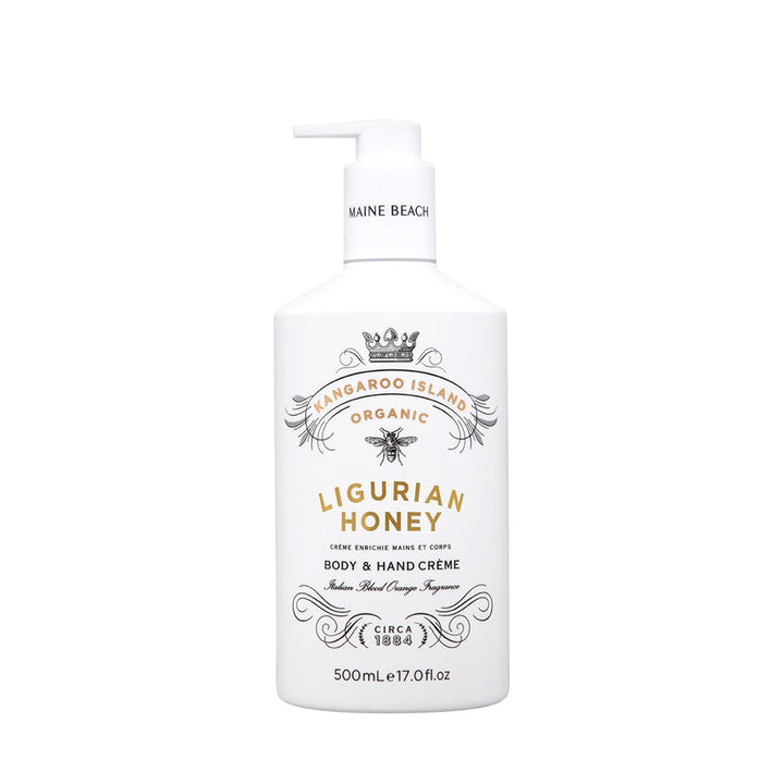 Organic Ligurian Honey Hand & Body 500ml Combo
