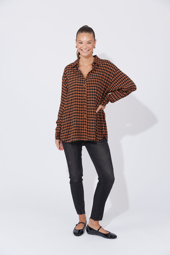 Casablanca Shirt - Kohl/Dune