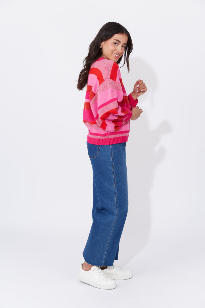 Yuma Jumper - Chilli / Pink