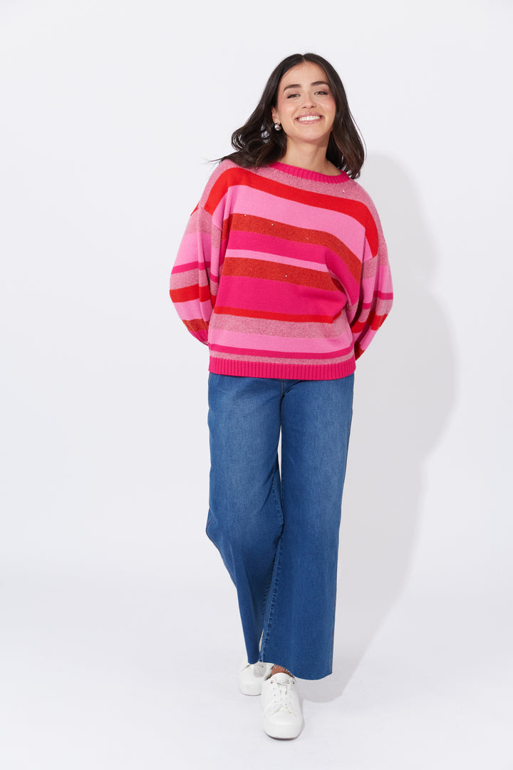 Yuma Jumper - Chilli / Pink