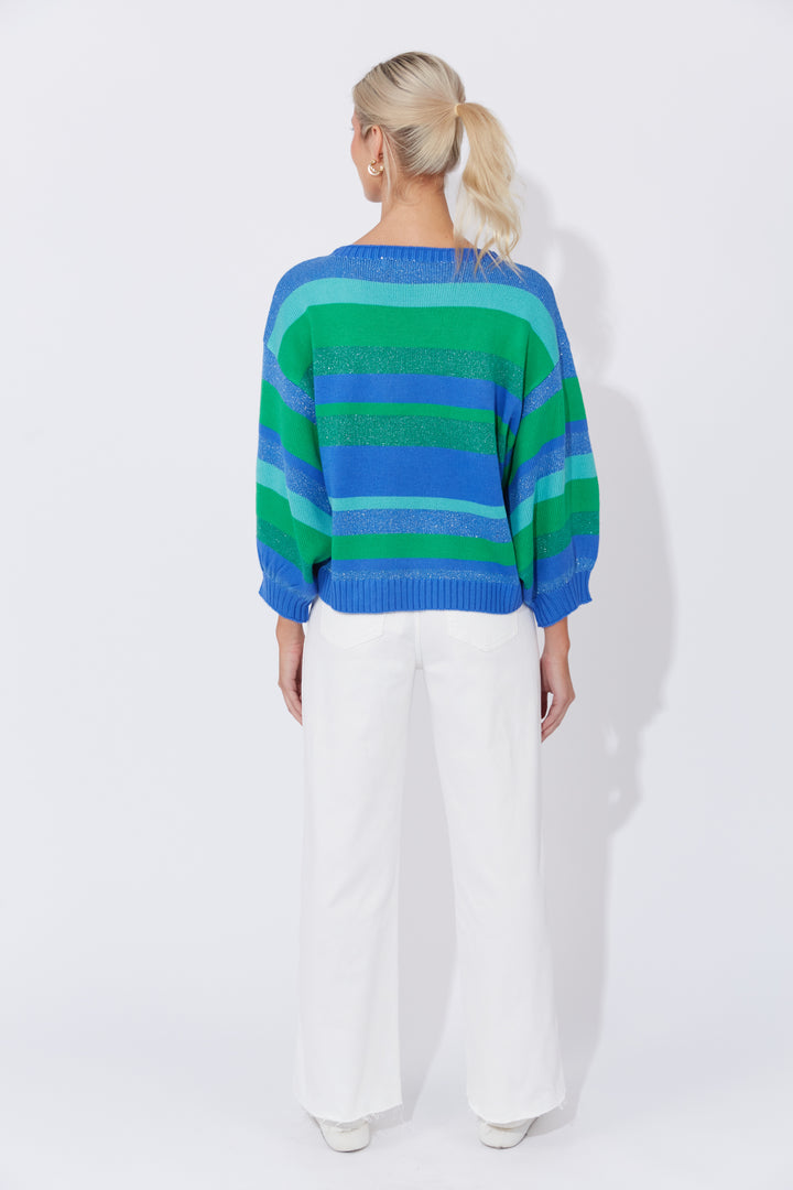 Yuma Jumper - Blue / Oasis