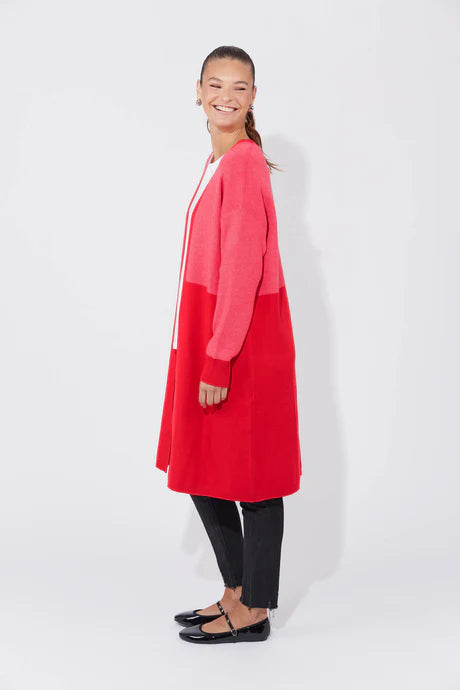 Cyprus Cardigan OSFA - Chilli / Pink
