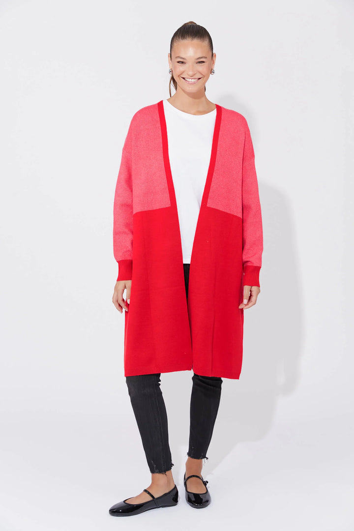 Cyprus Cardigan OSFA - Chilli / Pink