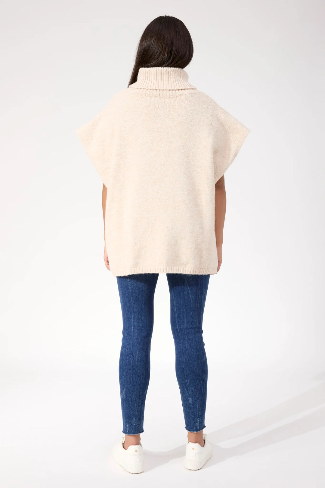 Valenza Knit Poncho OSFA- Natural