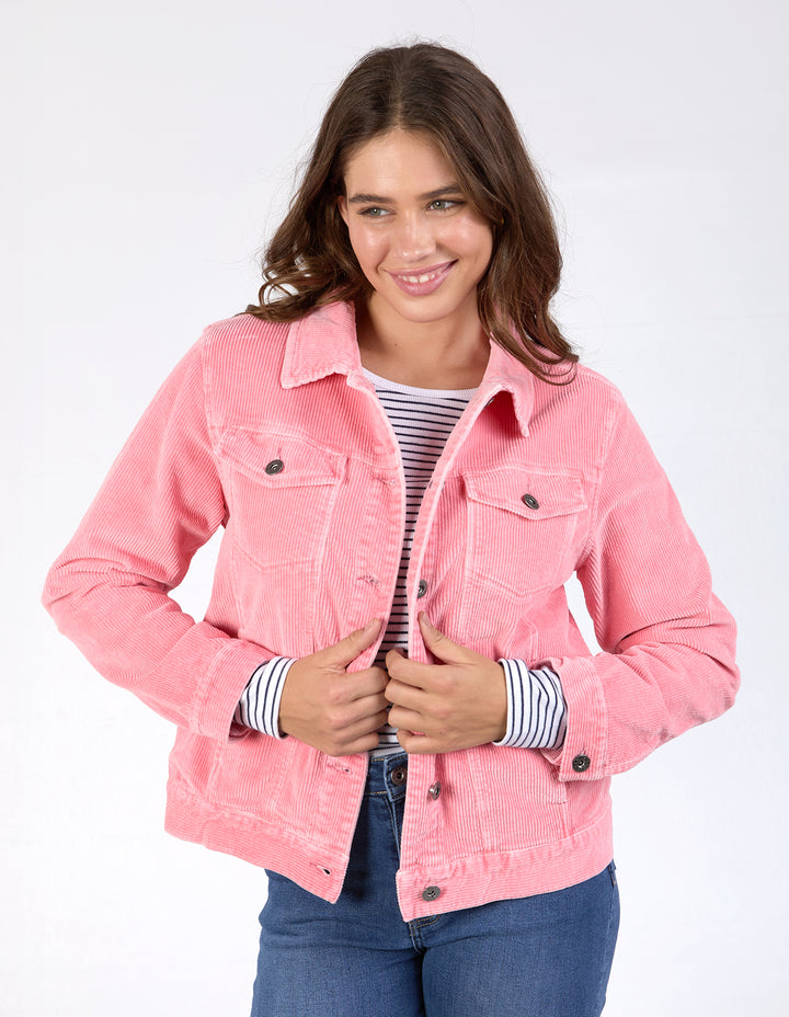 Elm Fleur Cord Jacket - Charm Pink