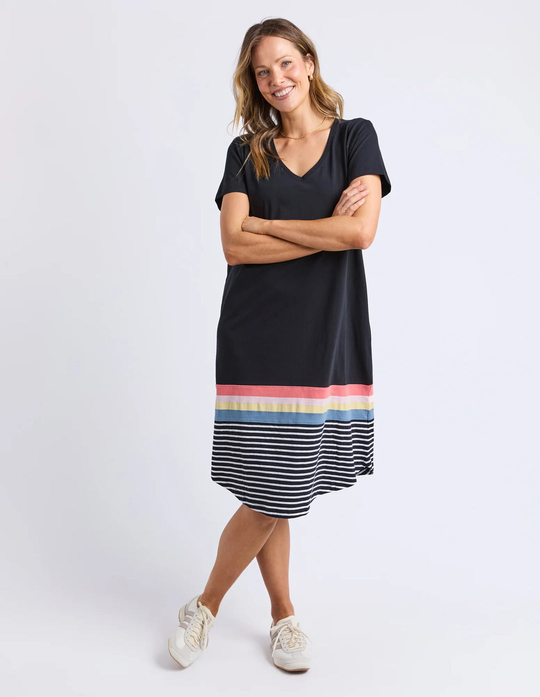Terra Tee Dress Washed Black